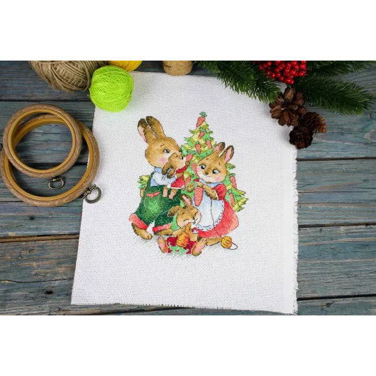 Набор для вышивания крестиком "Новогодние хлопоты" SM-781