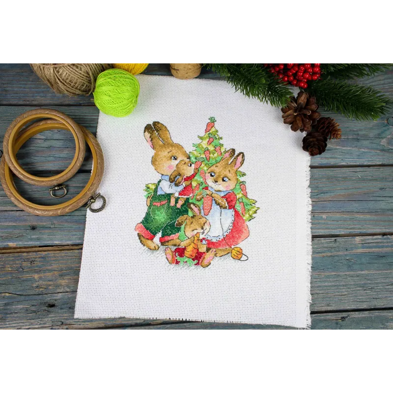 Набор для вышивания крестиком "Новогодние хлопоты" SM-781