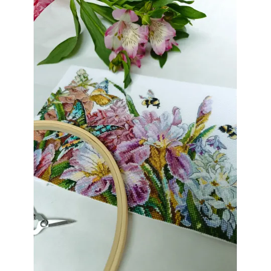 Cross Stitch Kit "Irises Blooming" SANTS-11