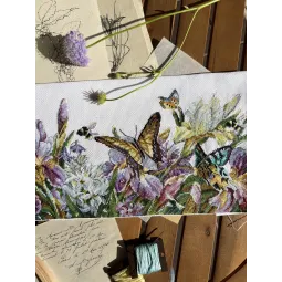 Kreuzstich-Set „Blühende Iris“ SANTS-11