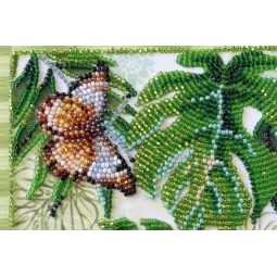 Vidutinio dydžio karoliukų siuvinėjimo rinkinys - Monstrai (Gėlės) 20x20 cm AAMB-028