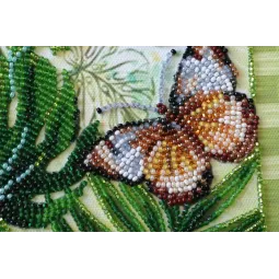 Vidutinio dydžio karoliukų siuvinėjimo rinkinys - Monstrai (Gėlės) 20x20 cm AAMB-028