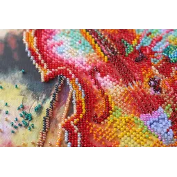 Haupt Stickpackung mit Perlen – Klangfunken (Musikalische Darstellung) 30x40 cm AAB-629