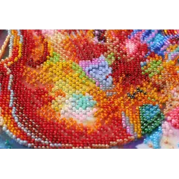 Haupt Stickpackung mit Perlen – Klangfunken (Musikalische Darstellung) 30x40 cm AAB-629