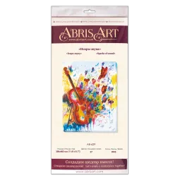 Pagrindinis rinkinys siuvinėjimui karoliukais - Garso kibirkštys (Muzikinis ekranas) 30x40 cm AAB-629