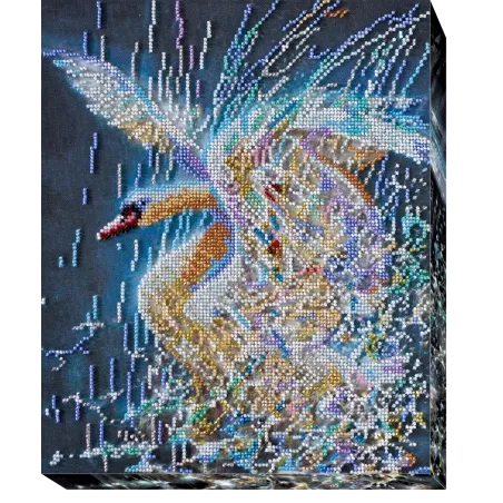 Hauptperlen-Stickset - Fidelity lights (Fantasy) 25x30 cm AAB-418