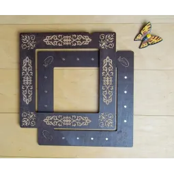 Embroidery hoop with magnets 21x21 cm, 6 mm PM-005