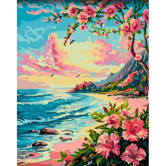 Malen nach Zahlen Set "Cote d'Azur" 40x50 cm W061 0425