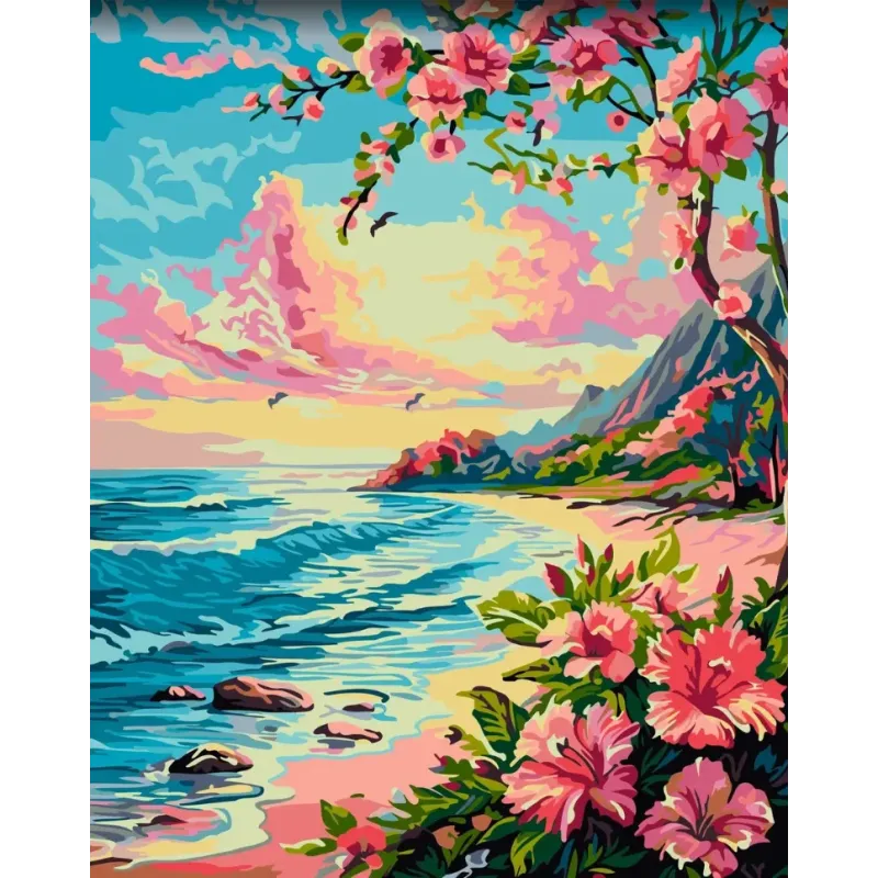 Malen nach Zahlen Set "Cote d'Azur" 40x50 cm W061 0425