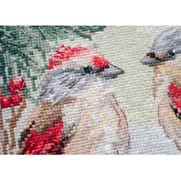 Siuvinėjimo kryželiu rinkiniai - Kleketas apie žiemą (Dekoro scenos) 25x25 cm AAH-238