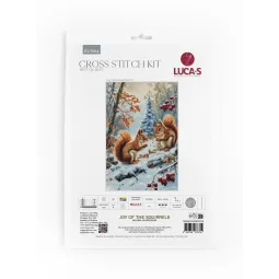 Cross Stitch Kit "Joy of The Squirrels" 21x32cm SBU5064