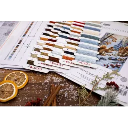 Kit de point de croix "Joie des écureuils" 21x32cm SBU5064