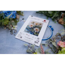 Cross Stitch Kit "Lake With Water Lilies" 25x30cm SB7039