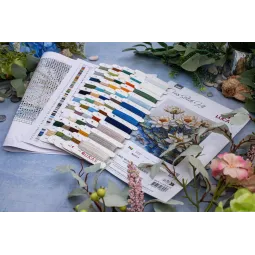 Kreuzstich-Set "See mit Seerosen" 25x30cm SB7039