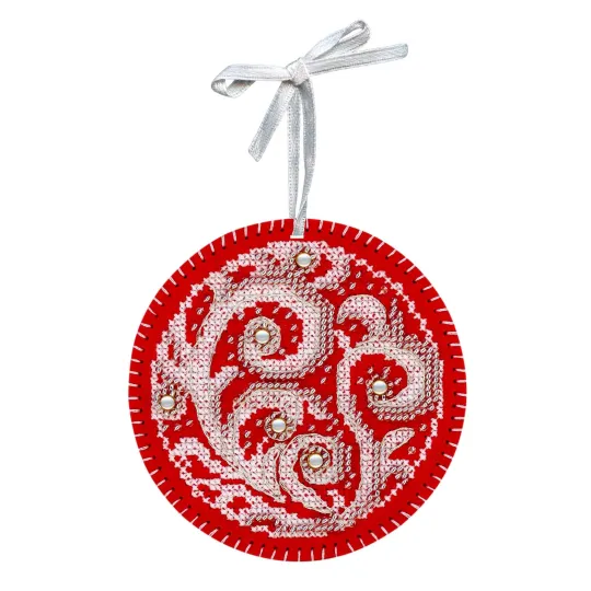 (S) Kit point de croix "Motifs givrés. Boule" ST-1094