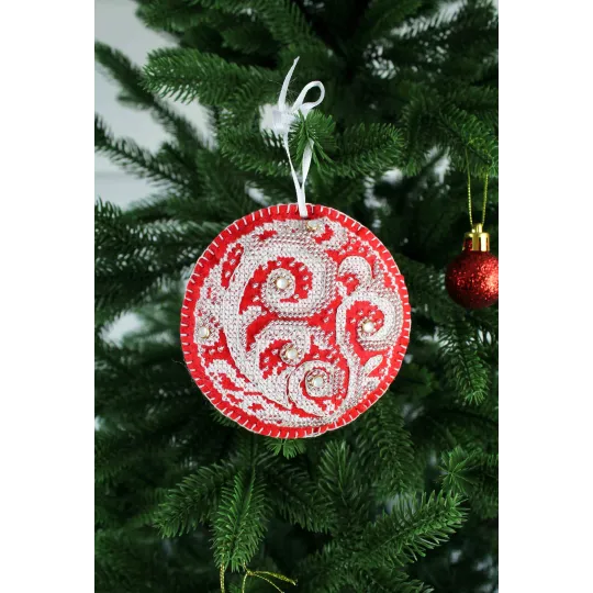 Kit de point de croix "Motifs givrés. Boule" ST-1094