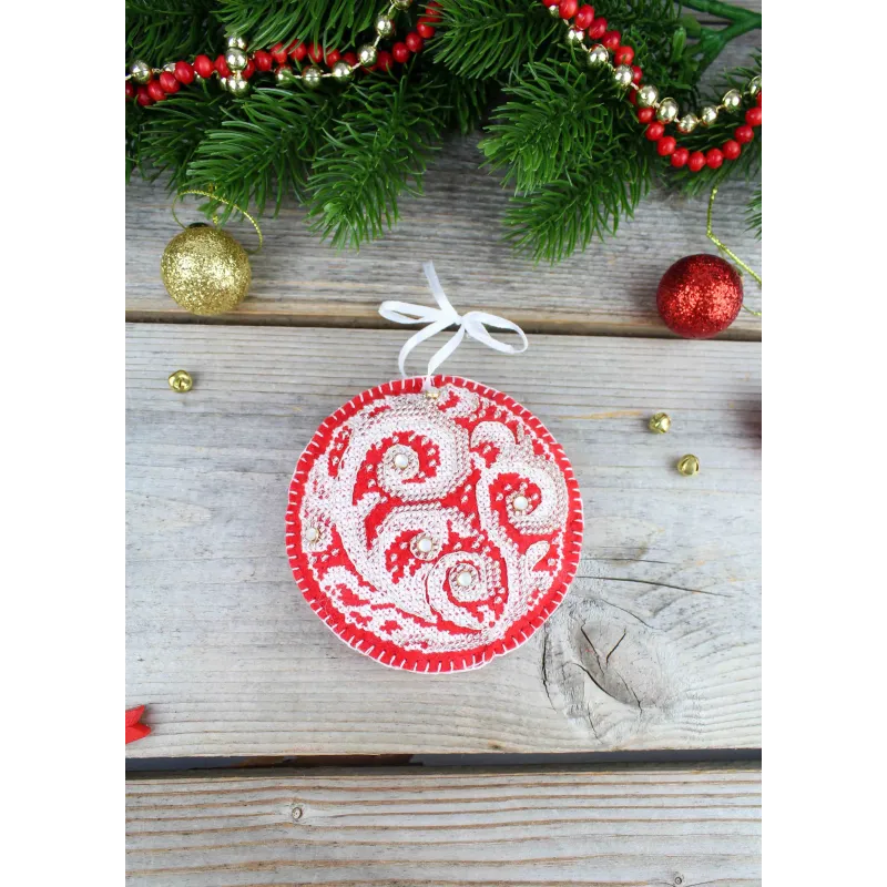 Kit de point de croix "Motifs givrés. Boule" ST-1094