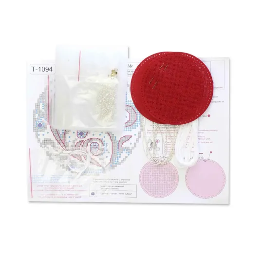Kit de point de croix "Motifs givrés. Boule" ST-1094