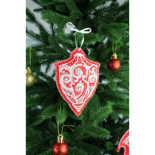 Kit de point de croix "Motifs givrés. Lampe de poche" ST-1093