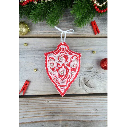 Kit de point de croix "Motifs givrés. Lampe de poche" ST-1093