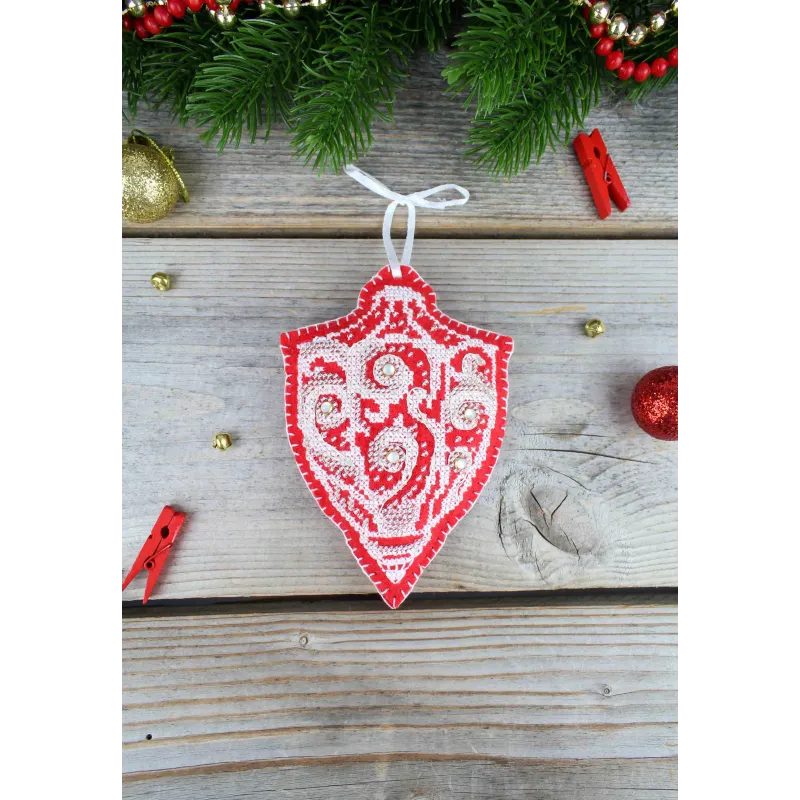 Kit de point de croix "Motifs givrés. Lampe de poche" ST-1093