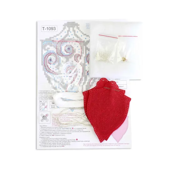 Kit de point de croix "Motifs givrés. Lampe de poche" ST-1093