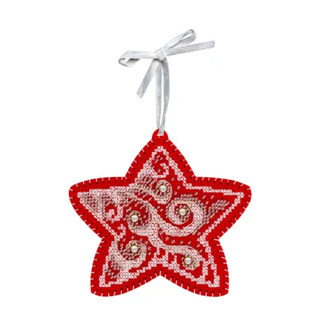 (S) Kit de point de croix "Motifs de givre. Petite Étoile" ST-1092