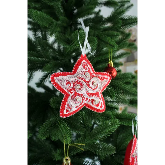 (S) Kit de point de croix "Motifs de givre. Petite Étoile" ST-1092