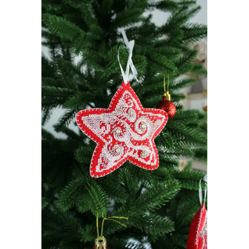 (S) Kit de point de croix "Motifs de givre. Petite Étoile" ST-1092