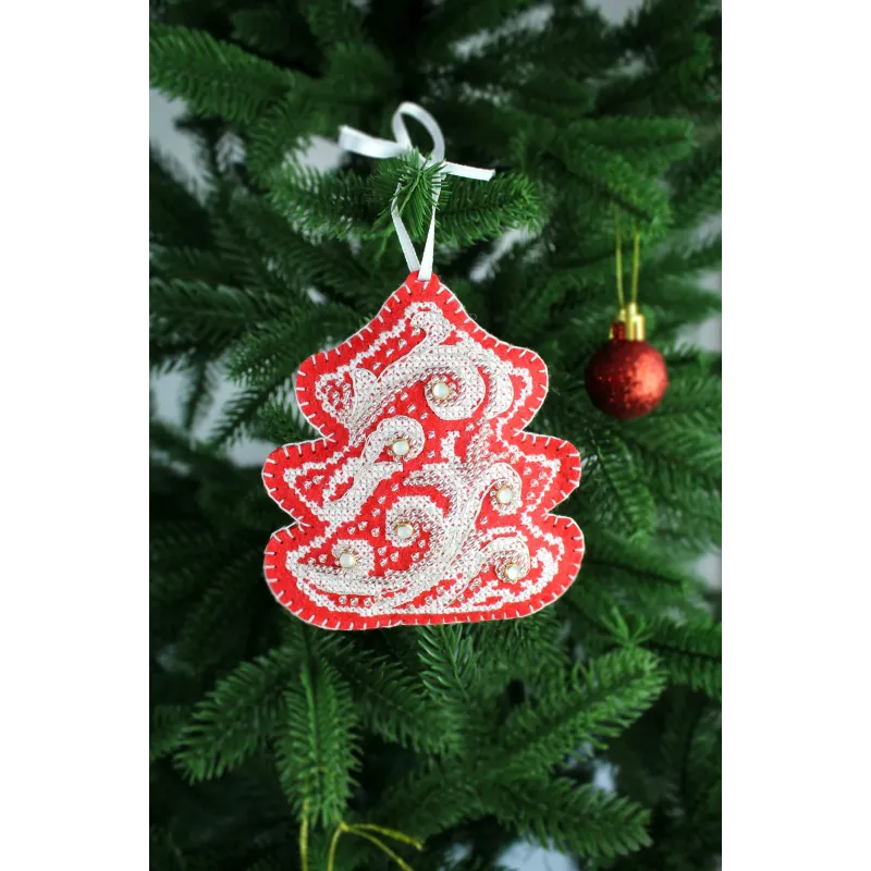 Kit de point de croix « Motifs de givre. Sapin de Noël » ST-1091
