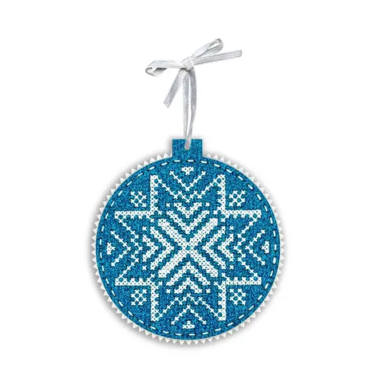 (S) Kit de point de croix "Motif neige" ST-1083