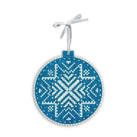 (S) Kit de point de croix "Motif neige" ST-1083