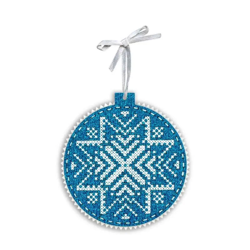 (S) Kit de point de croix "Motif neige" ST-1083