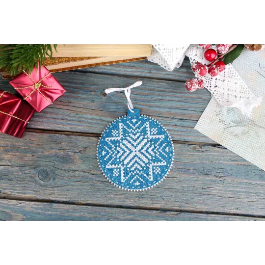 (S) Kit de point de croix "Motif neige" ST-1083