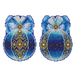 Kreuzstich-Set "Weihnachtskugel. Magie der Nacht" SR-969