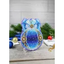 Kit de point de croix "Boule d'arbre de Noël. La magie de la nuit" SR-969