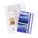 Kit de point de croix "Boule d'arbre de Noël. La magie de la nuit" SR-969
