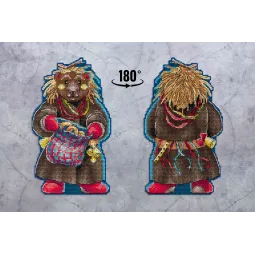 Набор для вышивания крестом "Рождественские колядки. Мехоноша" SR-968