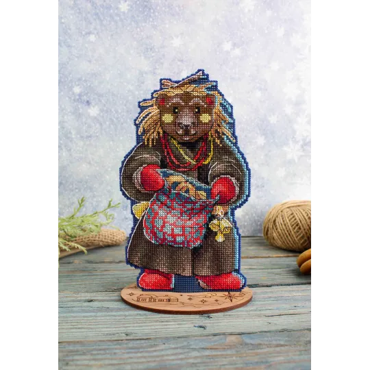 Набор для вышивания крестом "Рождественские колядки. Мехоноша" SR-968