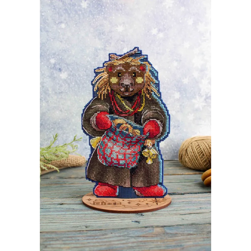 Набор для вышивания крестом "Рождественские колядки. Мехоноша" SR-968