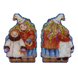 Набор для вышивания крестиком "Рождественские колядки. Дети" SR-967