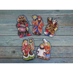 Kreuzstich-Set "Weihnachtslieder. Der Glockenläuter" SR-965