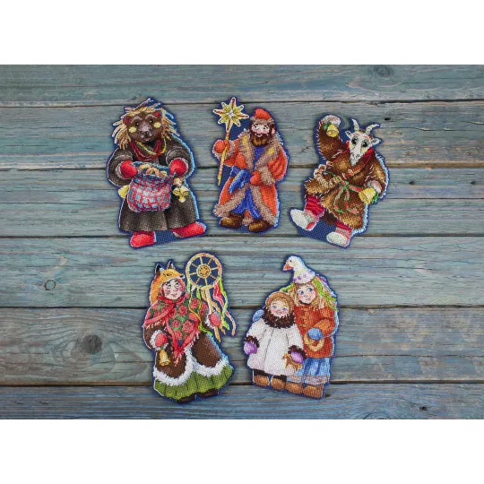 Набор для вышивания крестом "Рождественские колядки. Звонарь" SR-965