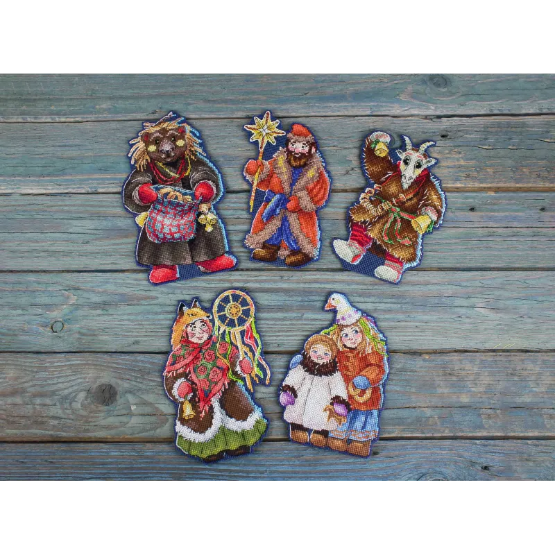 Набор для вышивания крестом "Рождественские колядки. Звонарь" SR-965