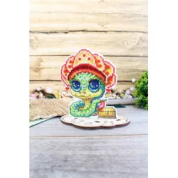 Cross stitch kit "Snake with a crown" SR-1159