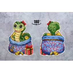 Kreuzstich-Set "Geldschlange" SR-1142