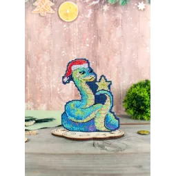 Cross stitch kit "Snake for luck" SR-1141