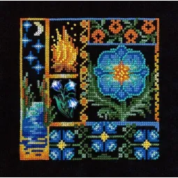 Kryželio siuvinėjimo rinkinys "Mini Sampler. Fern Flower" SNV-942