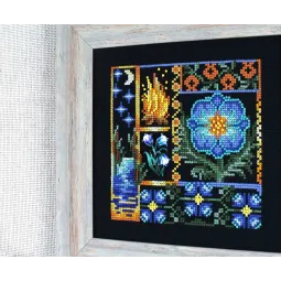 Cross stitch kit "Mini Sampler. Fern Flower" SNV-942
