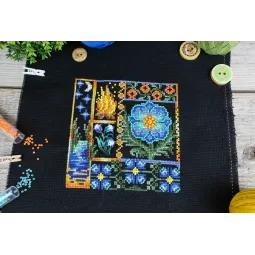 Cross stitch kit "Mini Sampler. Fern Flower" SNV-942